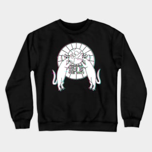 Women Hold Up Half Of The Sky (Glitched Version) Crewneck Sweatshirt